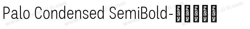 Palo Condensed SemiBold字体转换